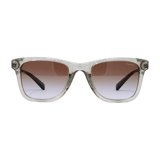 Coach Grey Glitter Sig C Square Sunglasses