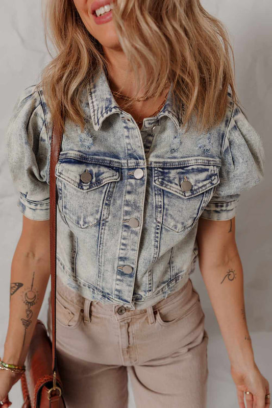 Threaded Pear Eleanor Chest Puff Sleeve Jacket