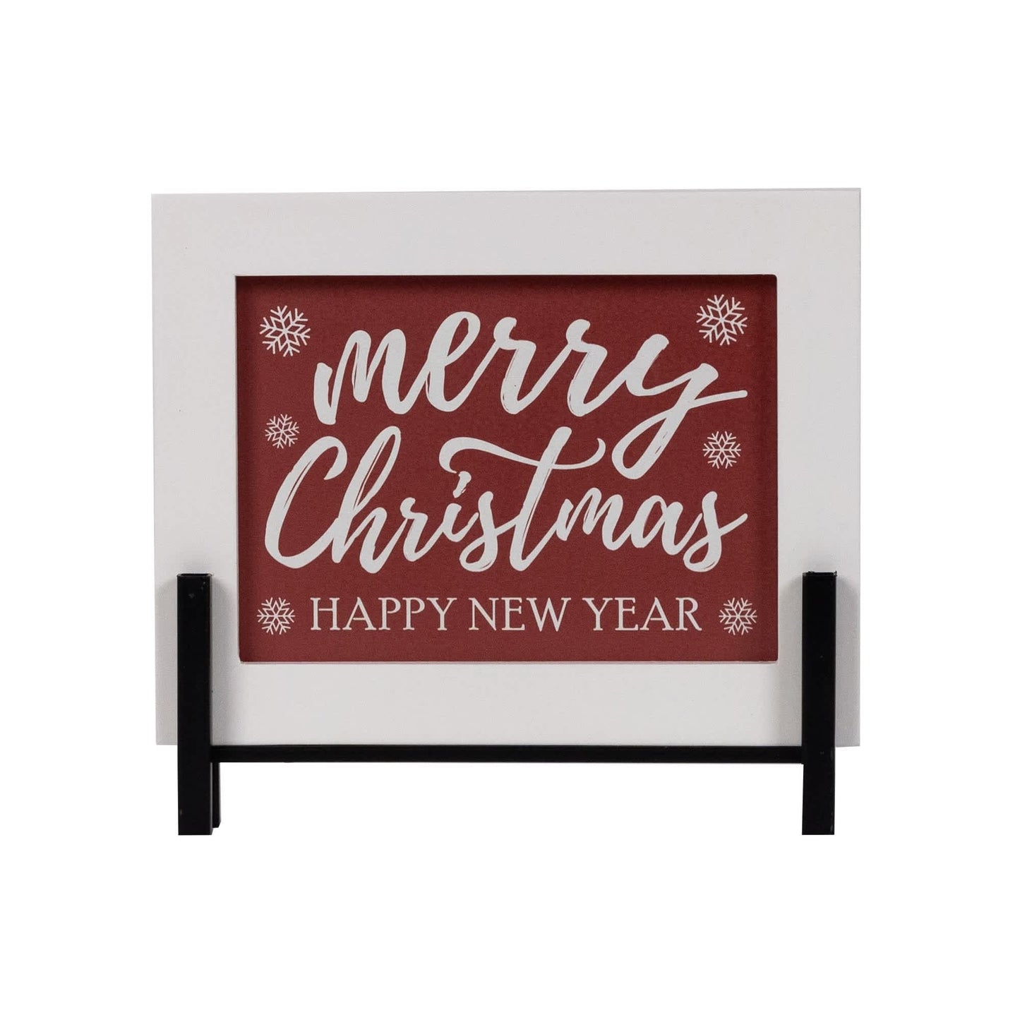 Melrose International Merry Christmas/Happy New Year Sign 8.5"L
