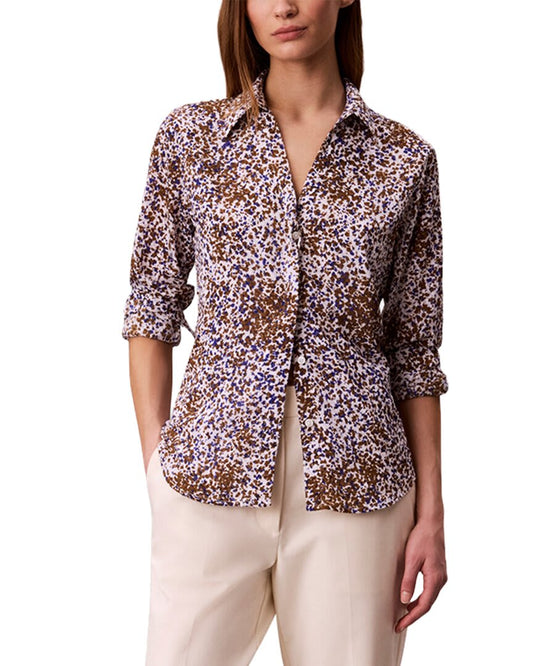 GEL-SEPIA FLECKED ANIMAL PRINT-