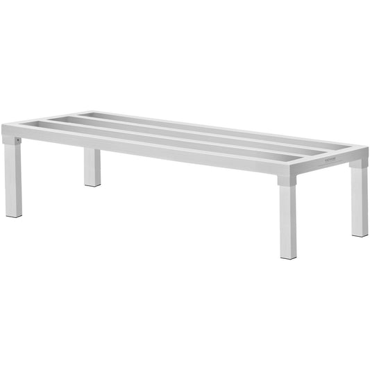 VEVOR Newly Upgraded!Aluminum Dunnage Rack Stationary Dunnage Rack 48' x 20' x 12' Storage Rack - Silver 2