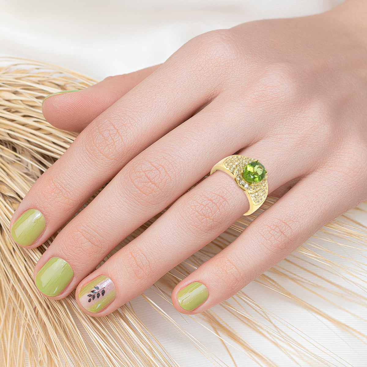 Green, White-