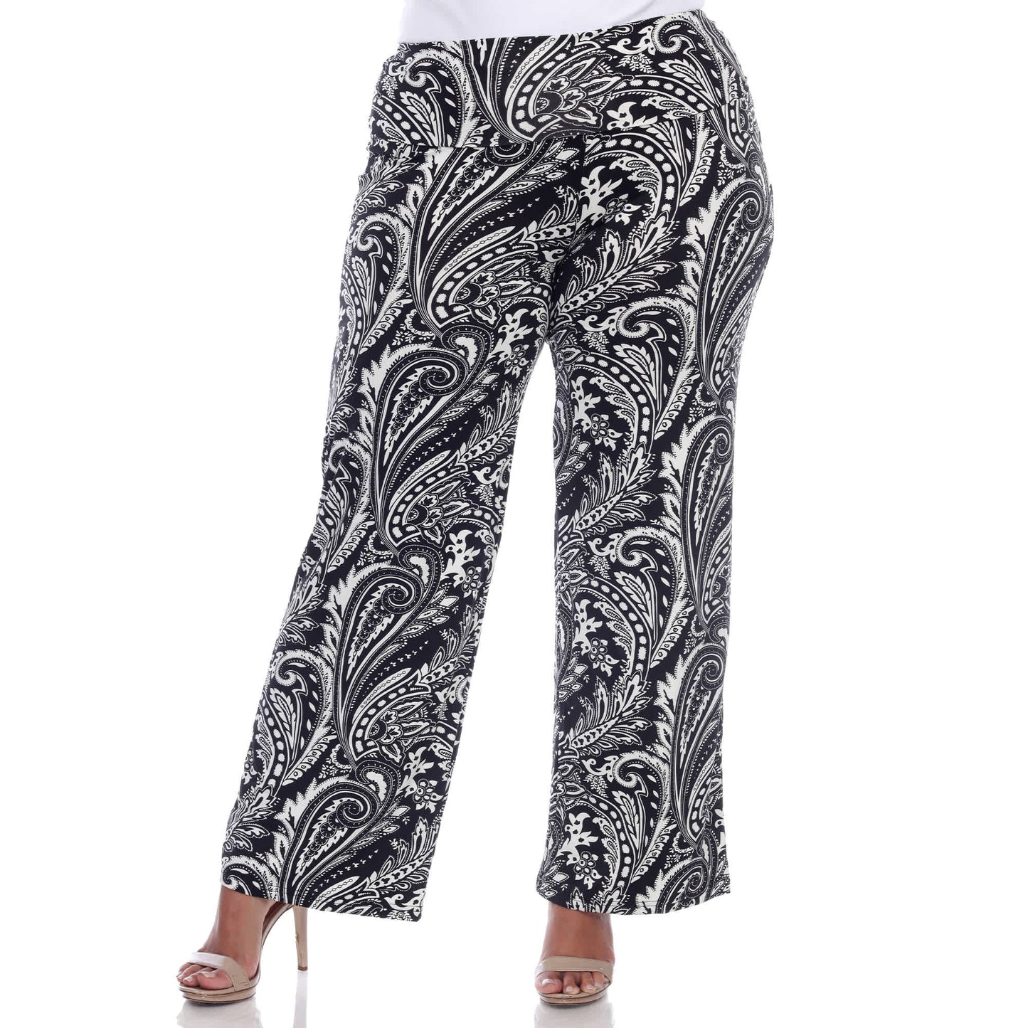 Black/White Paisley-
