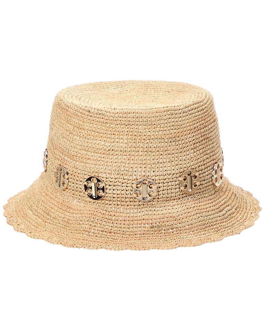 Bruno Magli Crochet Bucket Hat