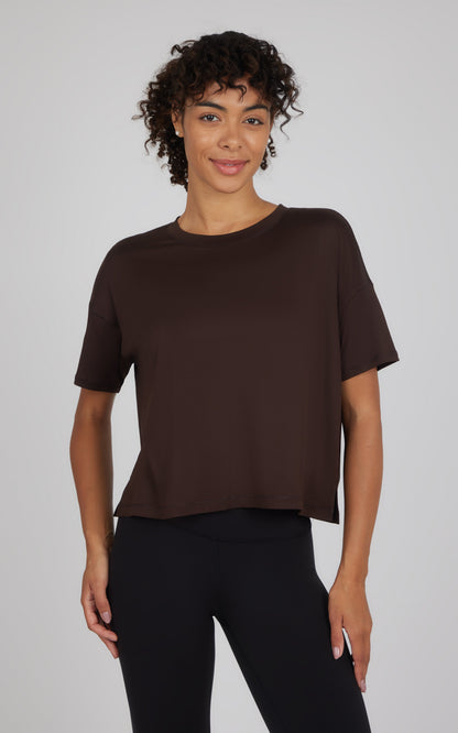 2 Pack Super Soft Deluxe Boxy Cropped Tee