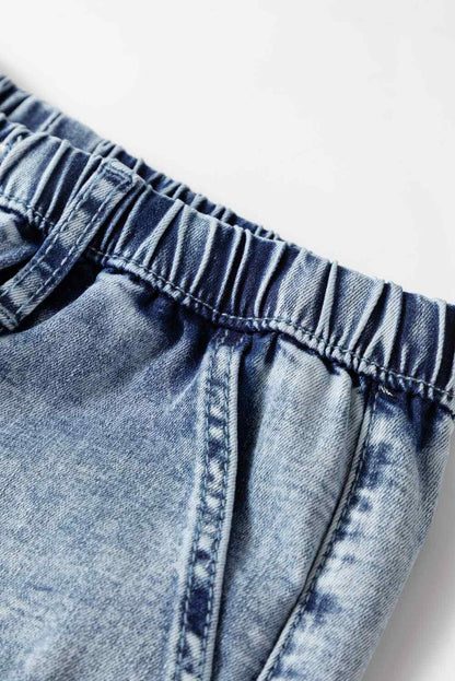 Threaded Pear Abigail Drawstring Elastic Waistband Jeans