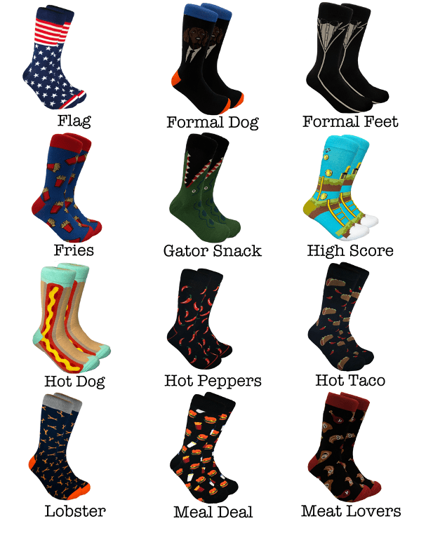 Threaded Pear Crazy Socks For Men