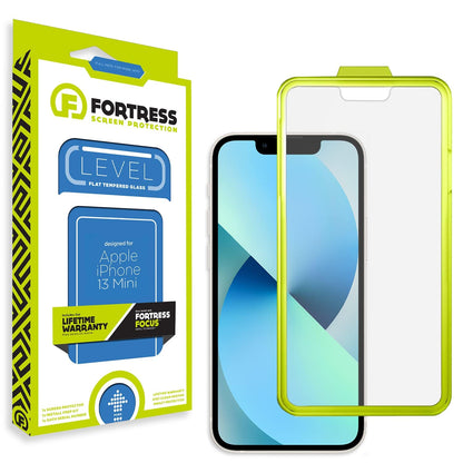 Fortress Compatible with Iphone 13 Mini Screen Protector with Easy Installation Tool [9h Tempered Glass] Anti-Scratch, Drop Protection [Lifetime Replacements] Anti-Fingerprint