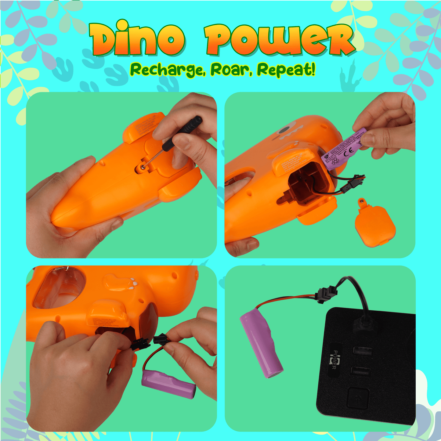 Green and orange water blaster-
