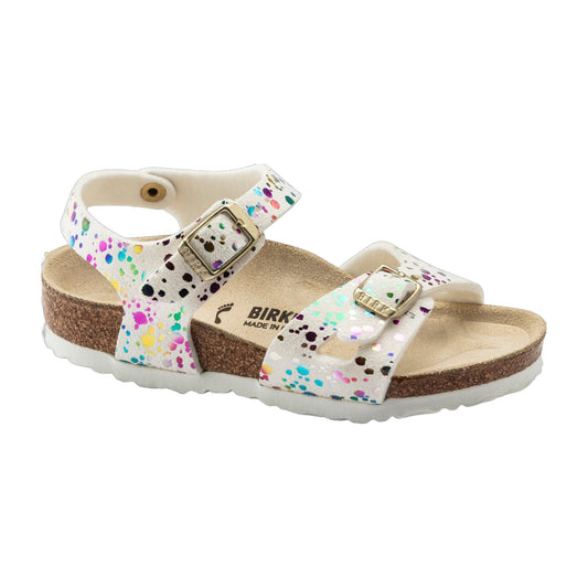 Birkenstock Rio Kids Microfiber Confetti White