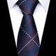 Midnight Navy Burgundy & Silver Stripes