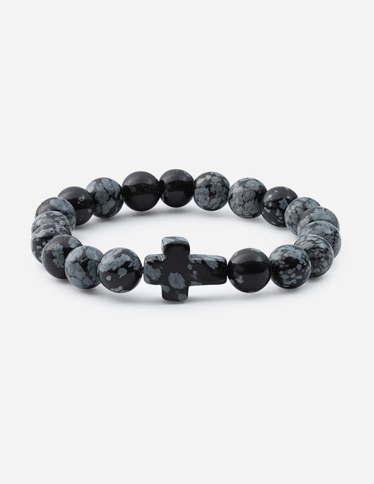 Elevated Faith Obsidian Cross