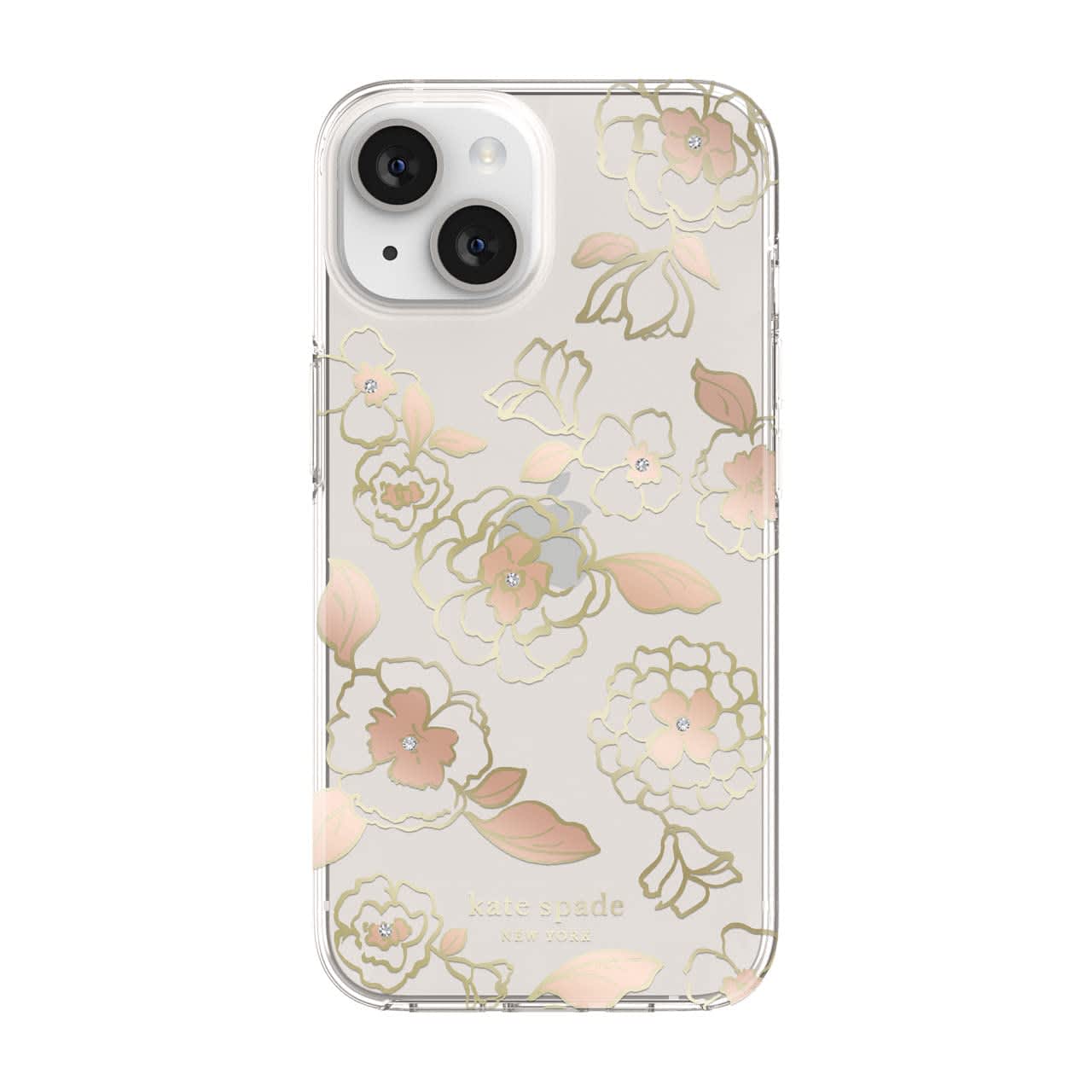 Kate Spade New York Protective Hardshell Case Compatible with Apple Iphone 14 - Gold Floral [Ksiph-222-Gfl]