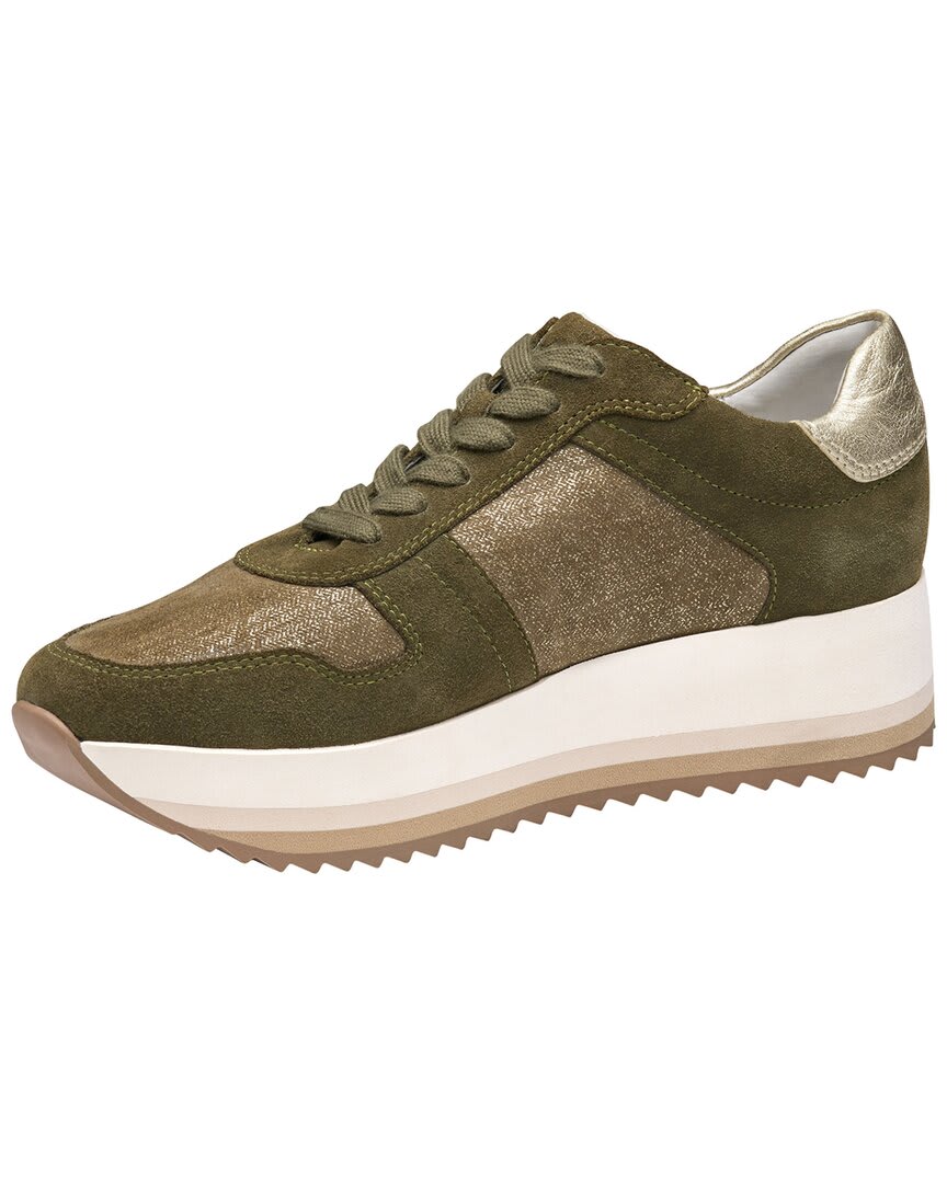 OLIVE SUEDE/MET KID SUEDE-
