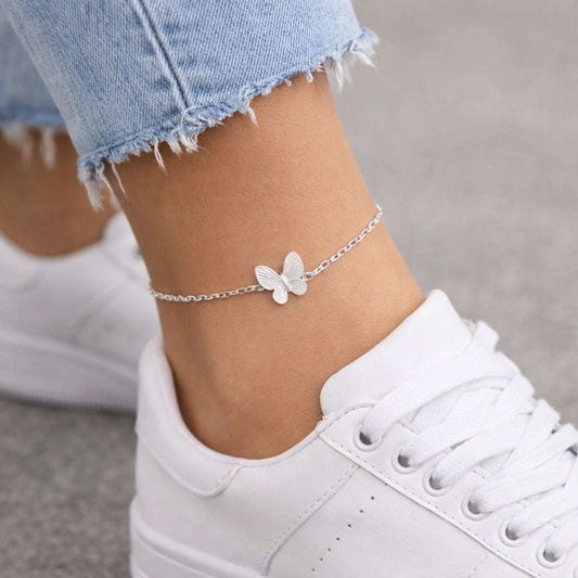 Crystal Butterfly Anklet