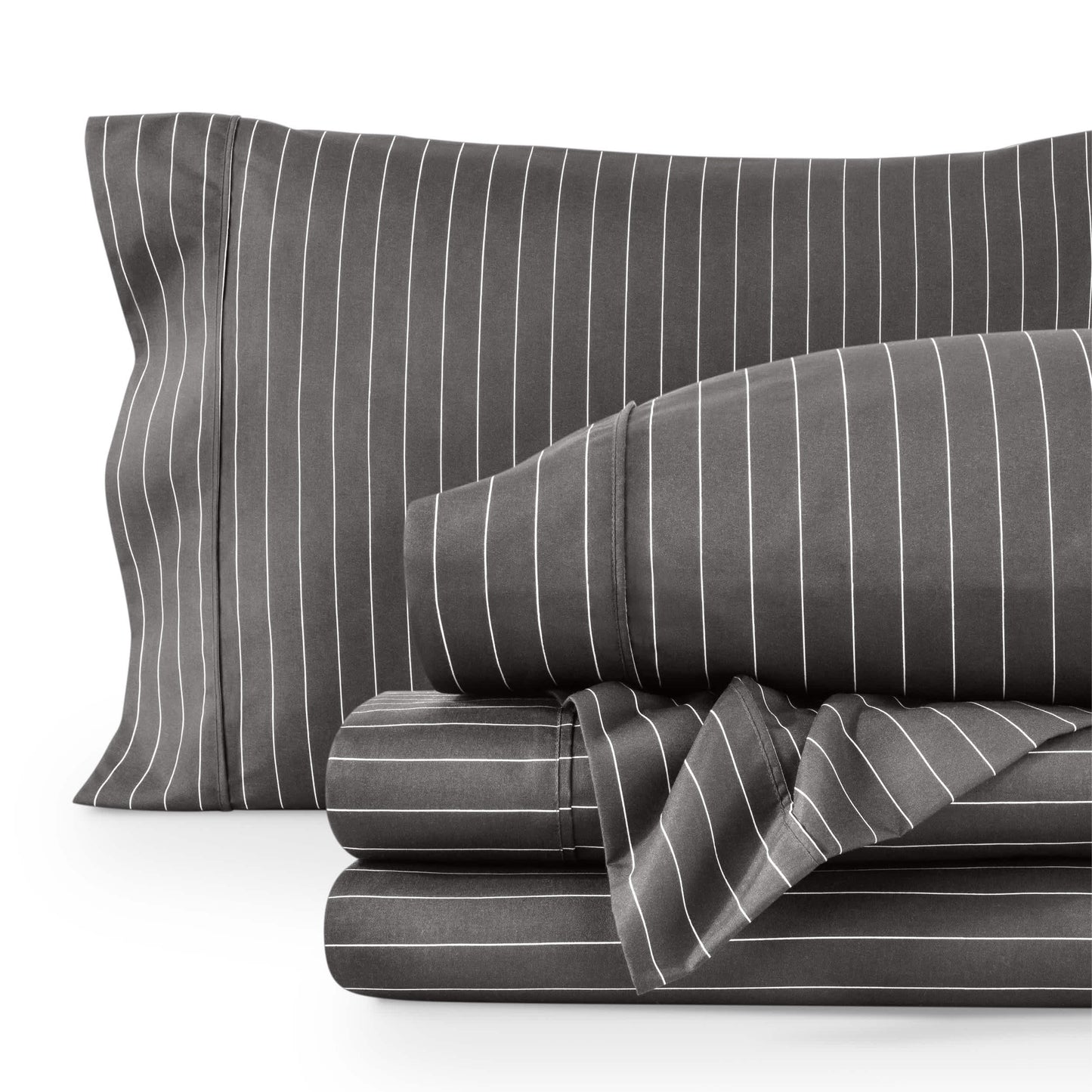 Pinstripe - Grey/White-