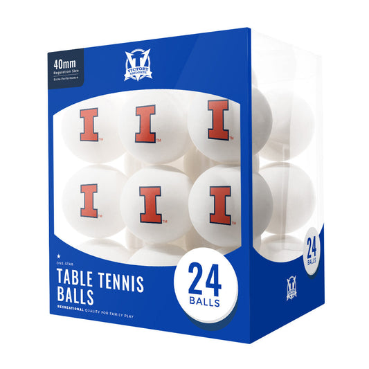 Illinois Fighting Illini Ping Pong Balls (24-Pack)