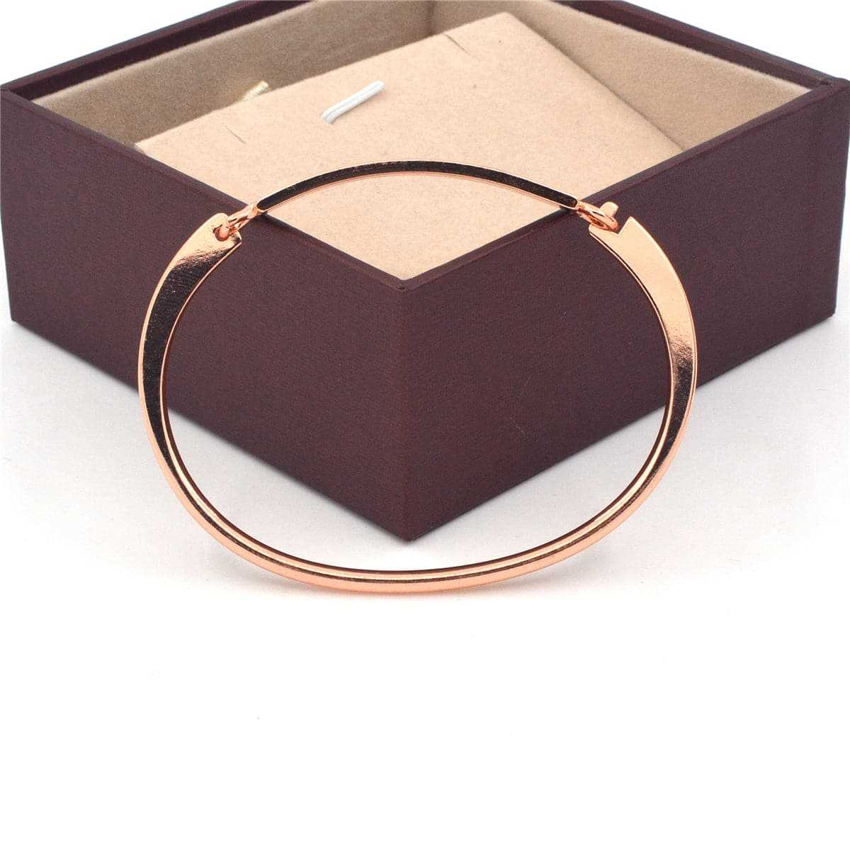 Rose Goldtone 'Believe in Yourself' Bangle