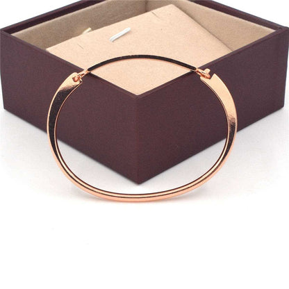Rose Goldtone 'Believe in Yourself' Bangle