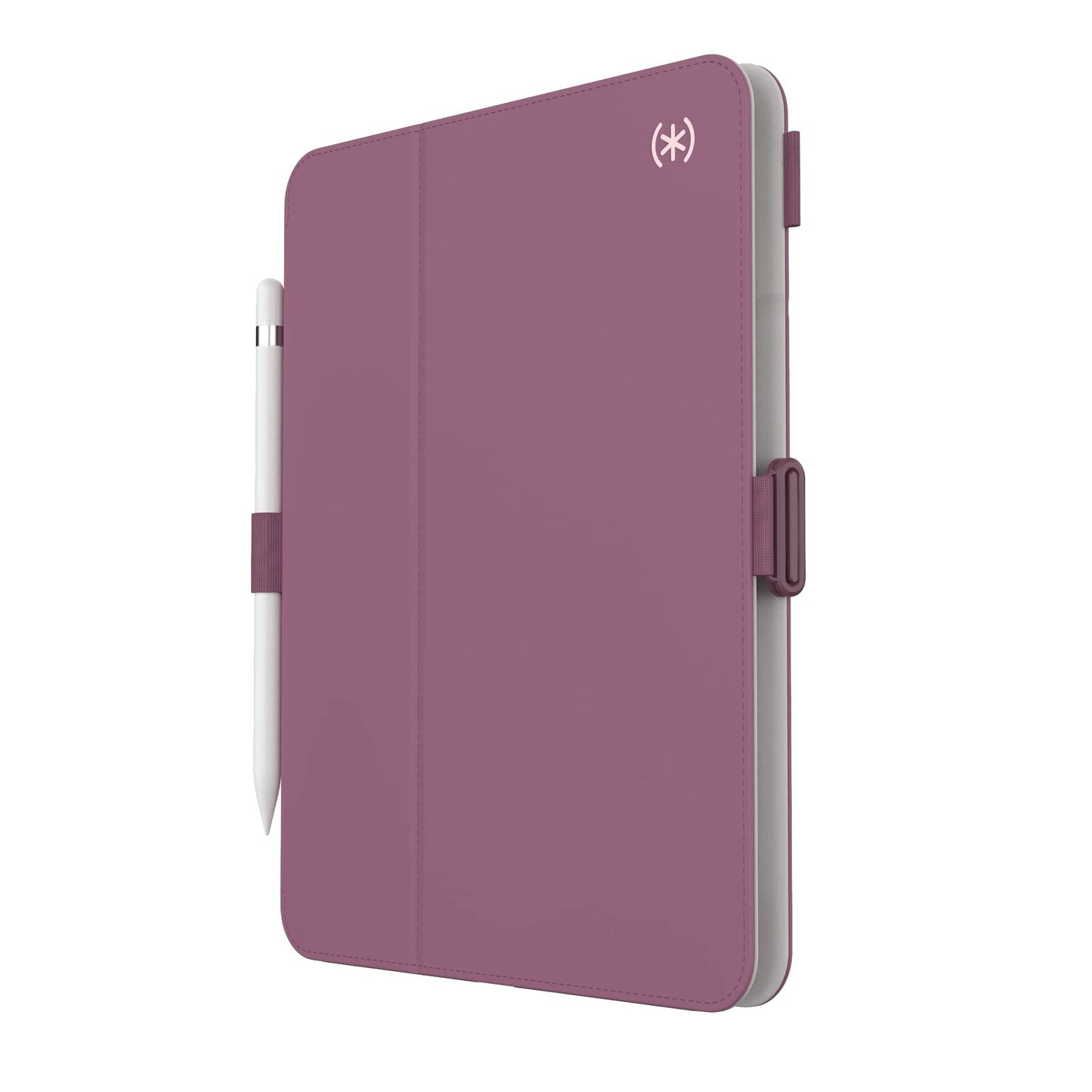 Speck Case for Ipad Pro 10th Generation 10.9 Inch - Drop & Camera Protection, Slim Multi Range Stand, Apple Pencil Holder - Plumberry/Crushed Purple/Crepe Pink