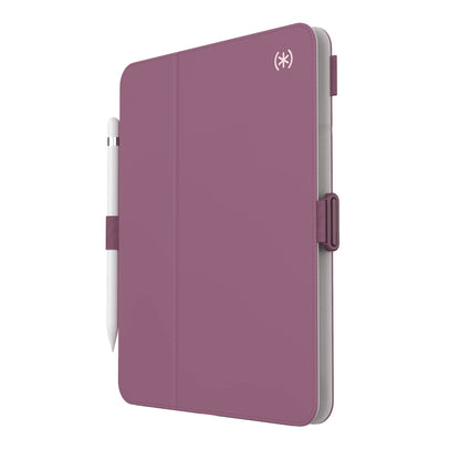 Speck Case for Ipad Pro 10th Generation 10.9 Inch - Drop & Camera Protection, Slim Multi Range Stand, Apple Pencil Holder - Plumberry/Crushed Purple/Crepe Pink