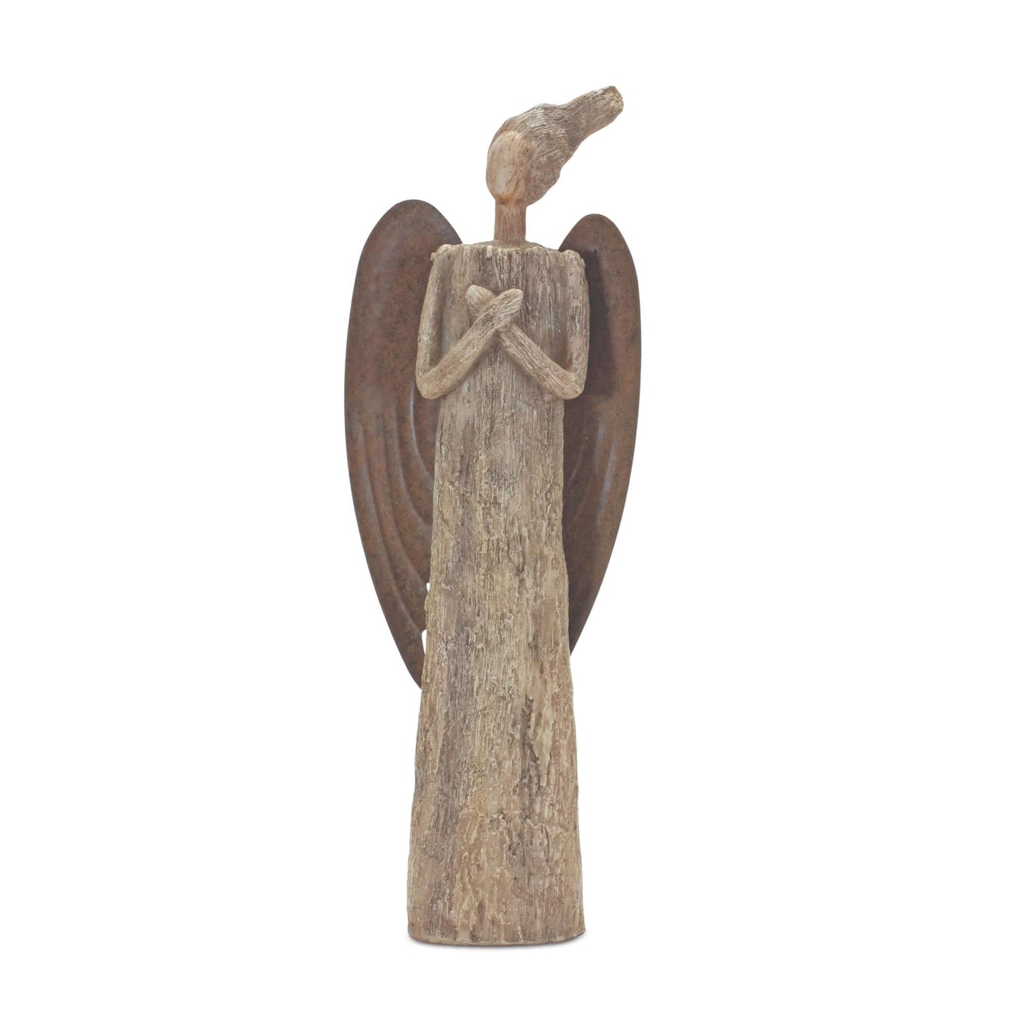 Melrose International Rustic Tree Angel Statue 15"H