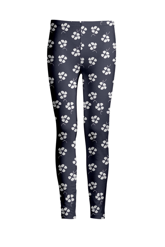 Blue and White Floral Print-