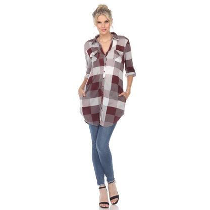 Burgundy White-
