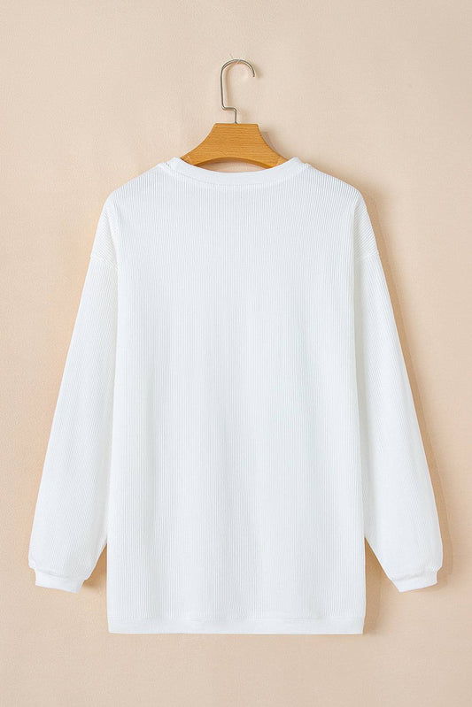 Threaded Pear Aria Christmas Fashion Corded Sweatshirt