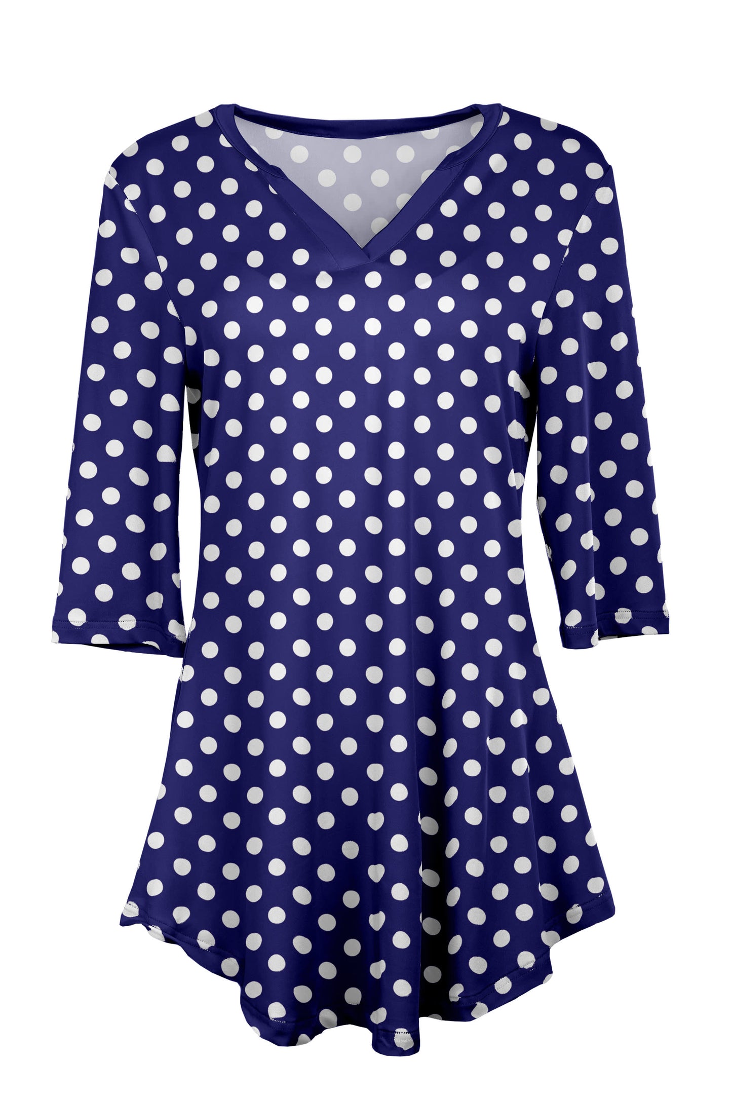Blue White Polka Dot-
