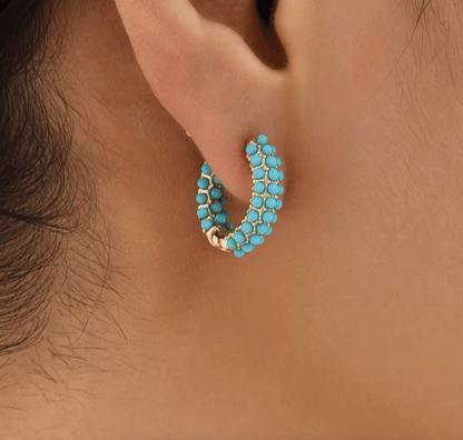 Turquoise / Gold-