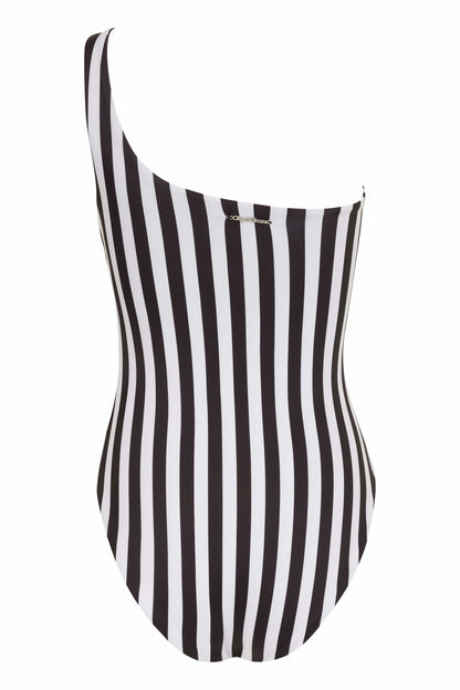 Vanda - White One Shoulder Style Swimsuit