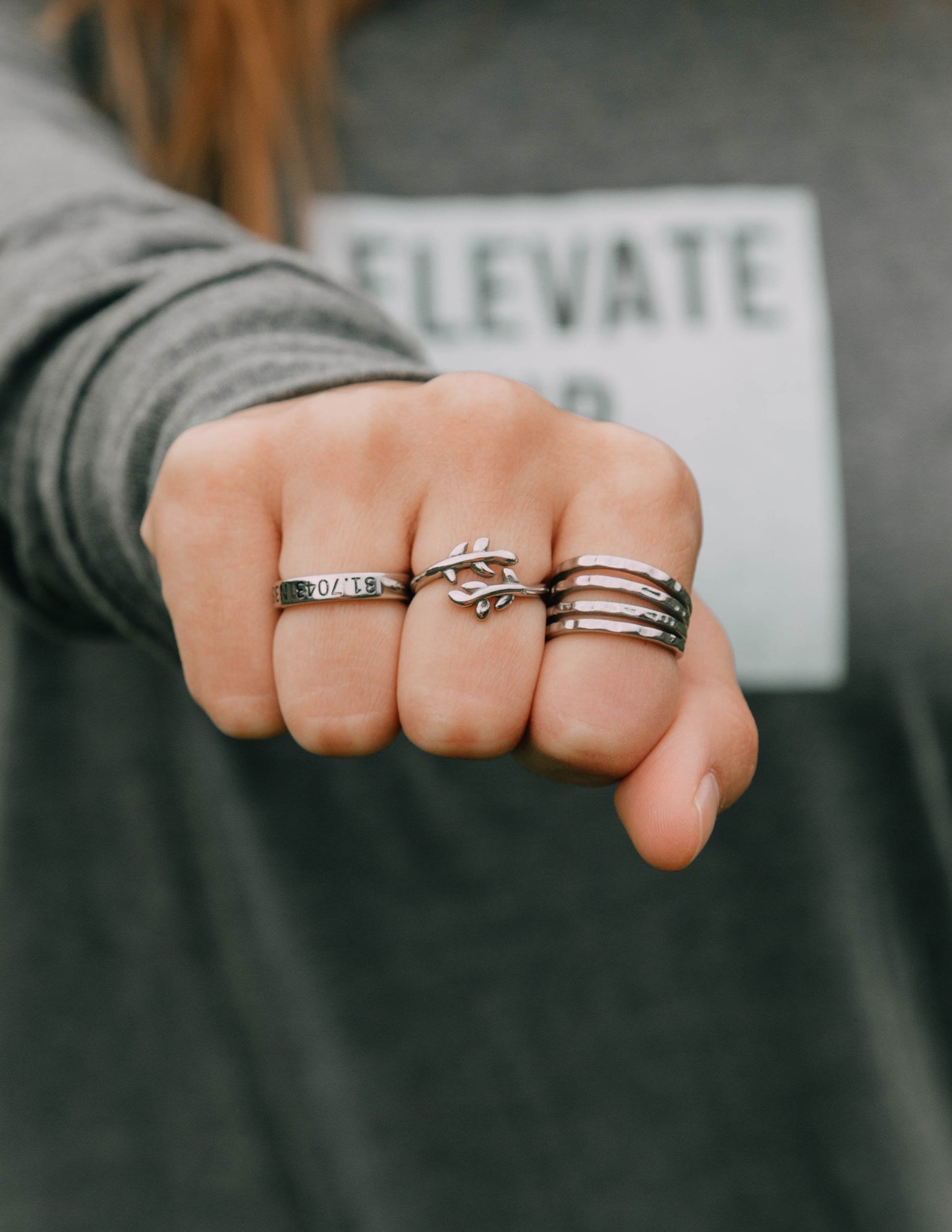 Elevated Faith Olive Branch Ring