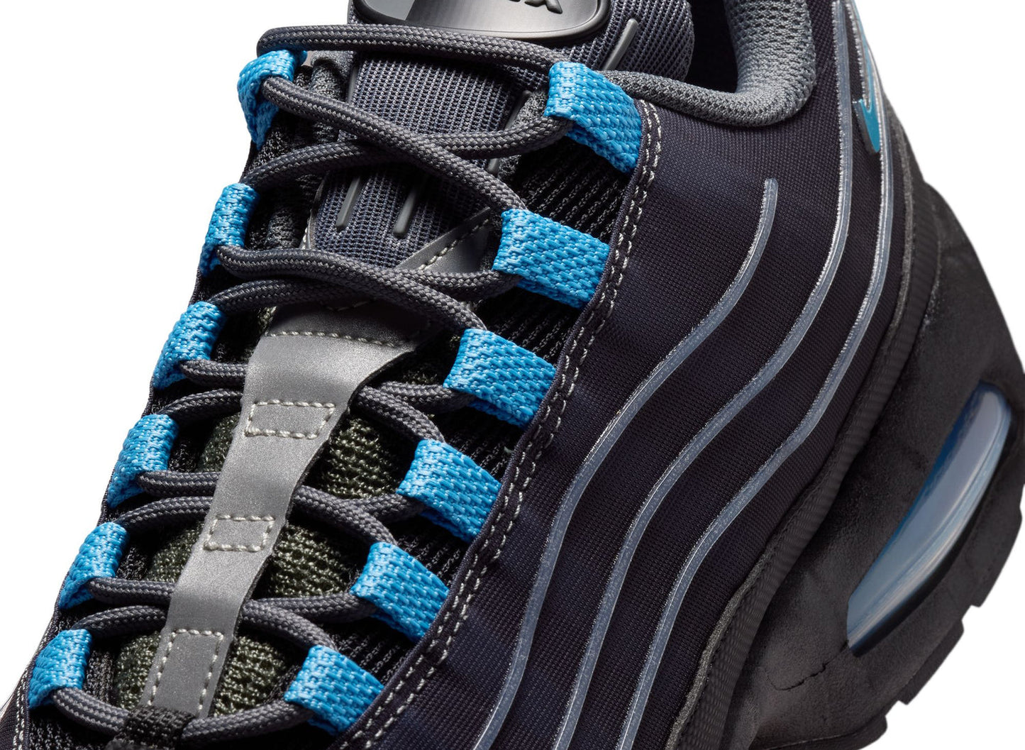 [ih7853-002] Mens Nike Air Max 95 'big Bubble Tech Black University Blue'