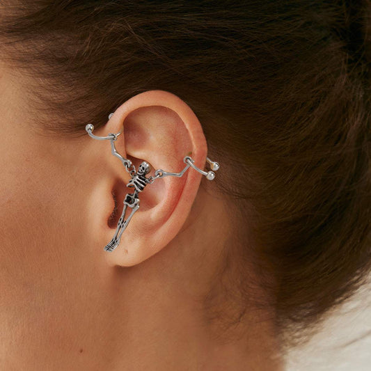 Blacktone Skeleton Ear Cuff