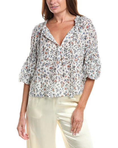 ECRU/LAVA AZALEA CHINTZ-