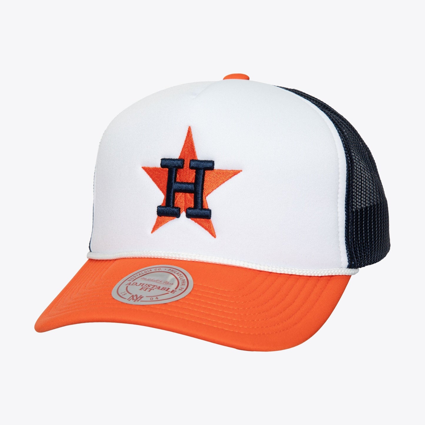 Mitchell & Ness Men's MLB Blocker Trucker Coop Astros Ball Caps