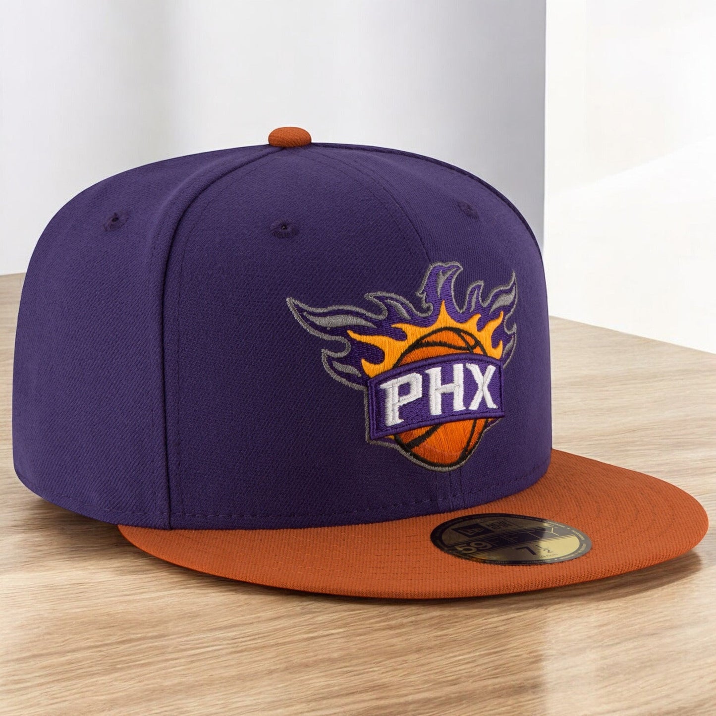 New Era Men's NBA Phoenix Suns 5950 2 Tone Fitted Purple/Orange