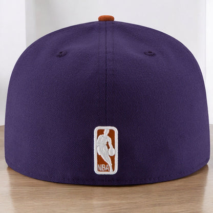 New Era Men's NBA Phoenix Suns 5950 2 Tone Fitted Purple/Orange