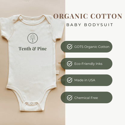 Tenth & Pine Bloom Where You Are Planted Organic Cotton Baby Bodysuit