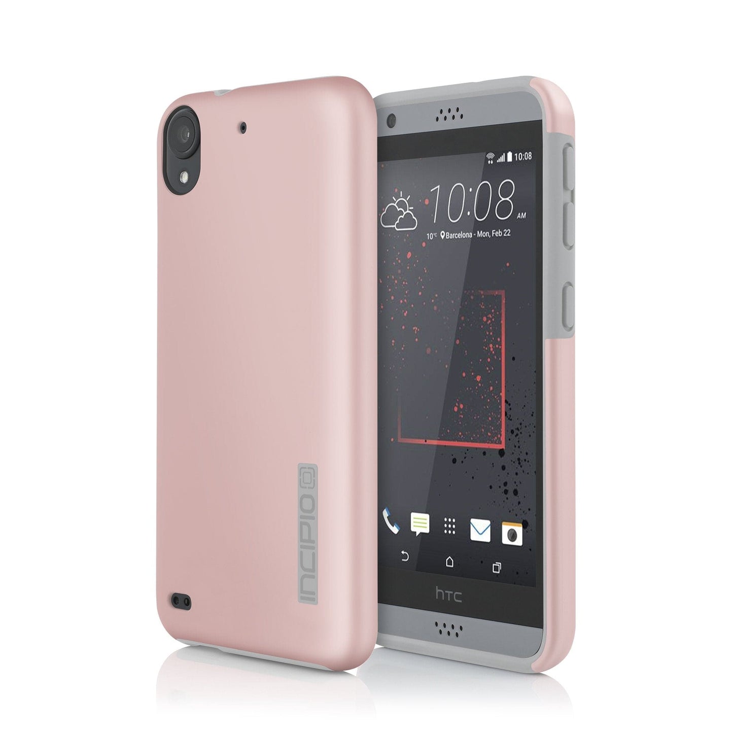 Incipio Dualpro Dual Layer Case for Htc Desire 530 Rose Gold/Gray Ht-434-Rggy-V