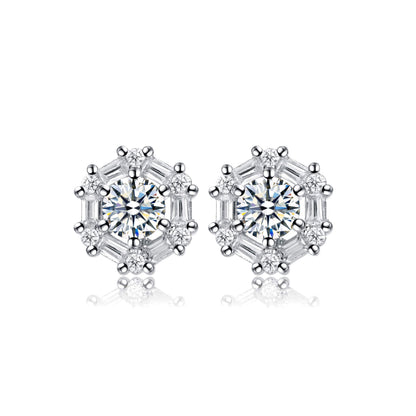Stylish Halo Stud Earrings