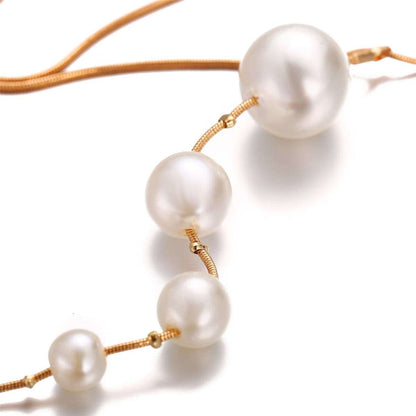 Pearl & Goldtone Pendant Necklace