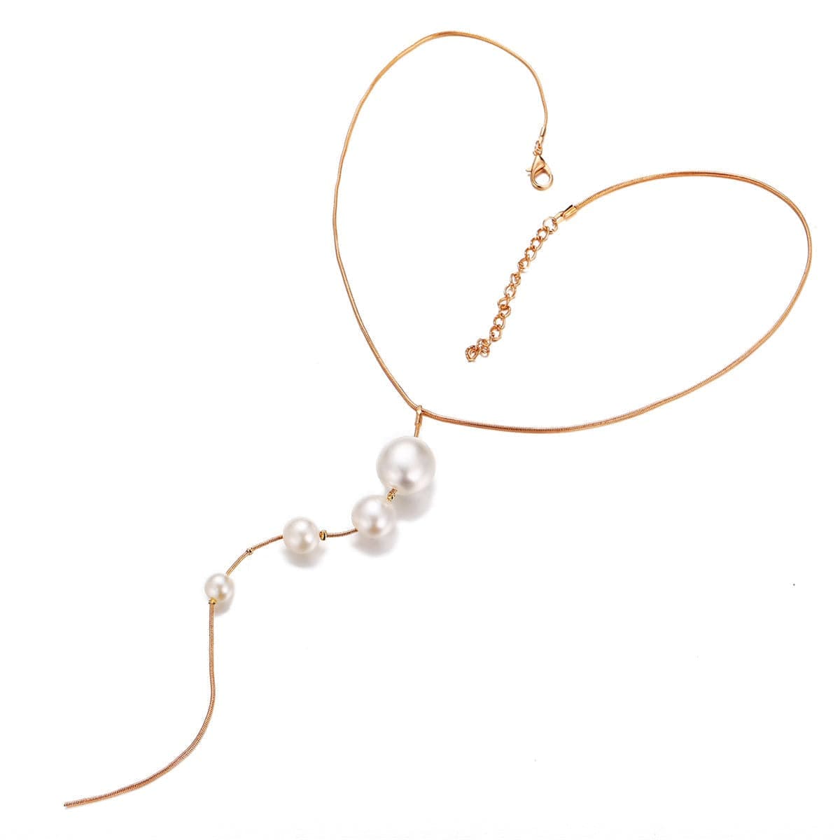 Pearl & Goldtone Pendant Necklace