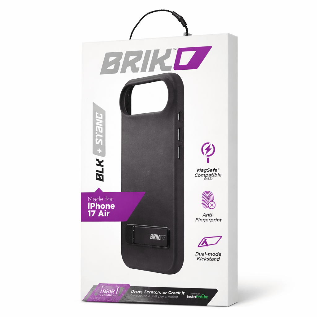 Brikd Apple Iphone Air (Only) Black Case & Stand