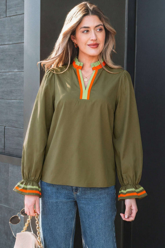 Marie Long Sleeve Blouse Long Sleeve Top