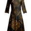 Gold & Black Floral Pattern