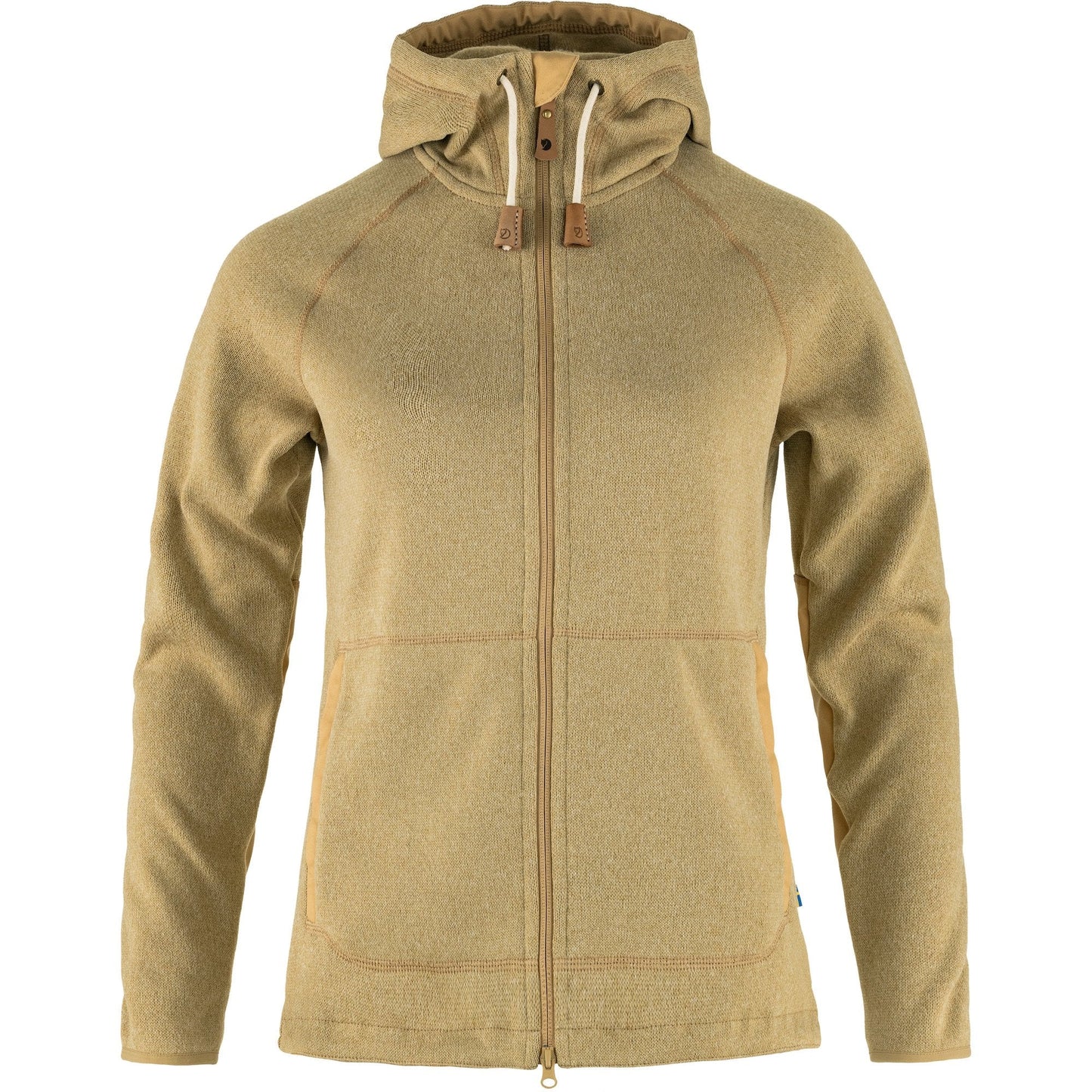Women's Fjallraven Ovik Fleece Hoodie W Regular Fit Full Zip Sweater