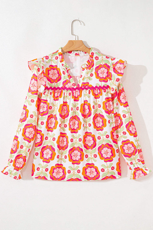 Threaded Pear Josimira Long Sleeve Blouse Long Sleeve Top