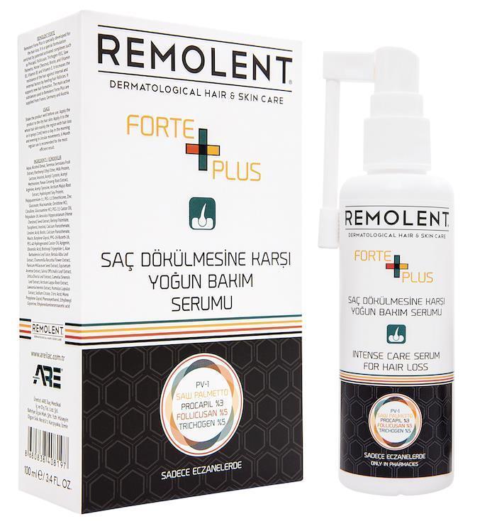 Remolent Forte Plus: Intensive Hair Loss Serum - Promote Hair Growth, Thickening & Prevention (100 ML / 3.38 fl oz)
